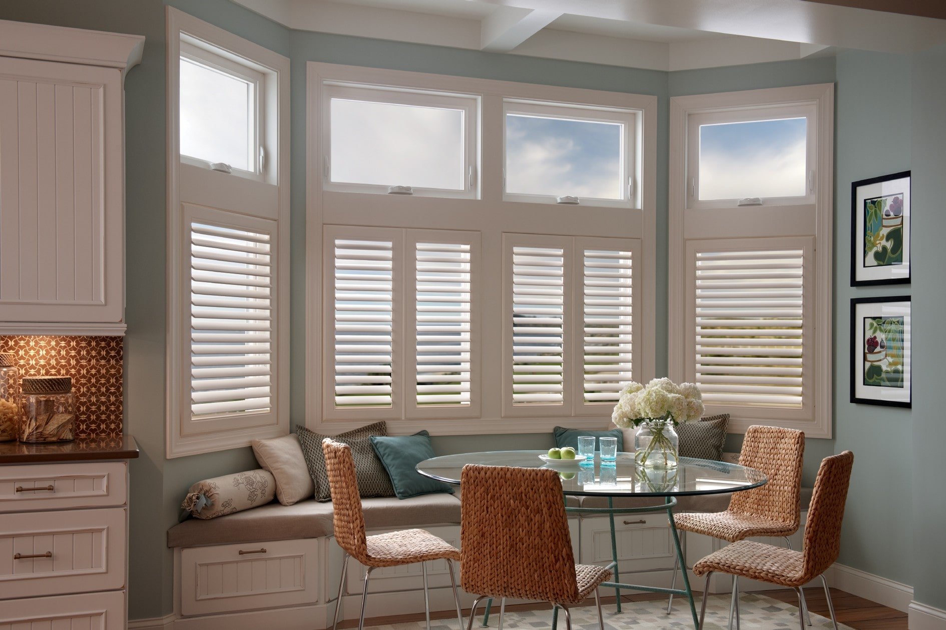 Timber Plantation Shutters are custom-made to fit your window using high-quality basswood.