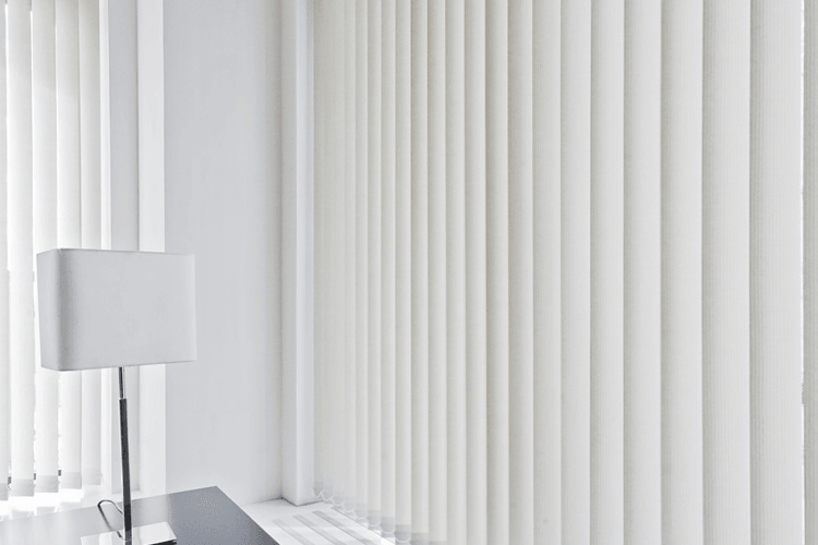 Vertical Blinds are custom-made to fit your window using high-quality fabrics such as Blockout or Sheer. We offer 89 mm and 127 mm slats.