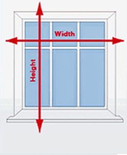 Where to measure the width and height of a window